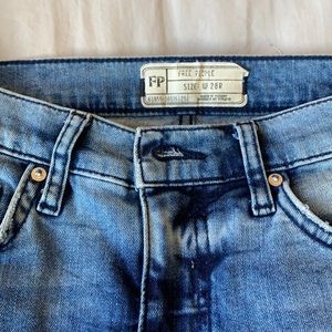 Free People ripped knee skinny jeans